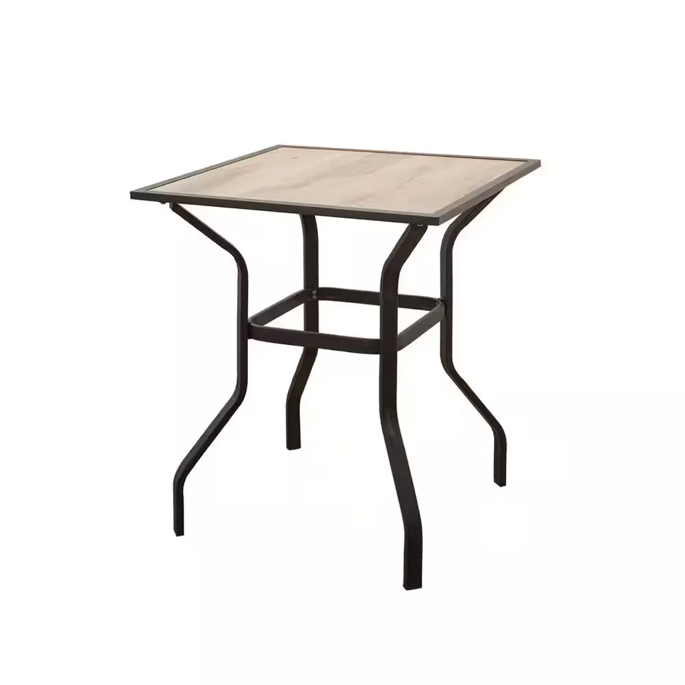 Square Metal Outdoor Dining Table