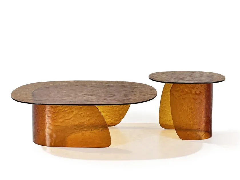 Naturedesign Blur Bronze Textured Glass Coffee Table