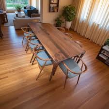 Solid Walnut Wooden Dining Table