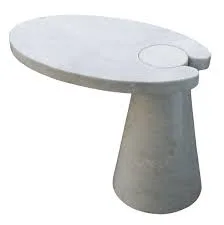 Sculptural Marble Side Table