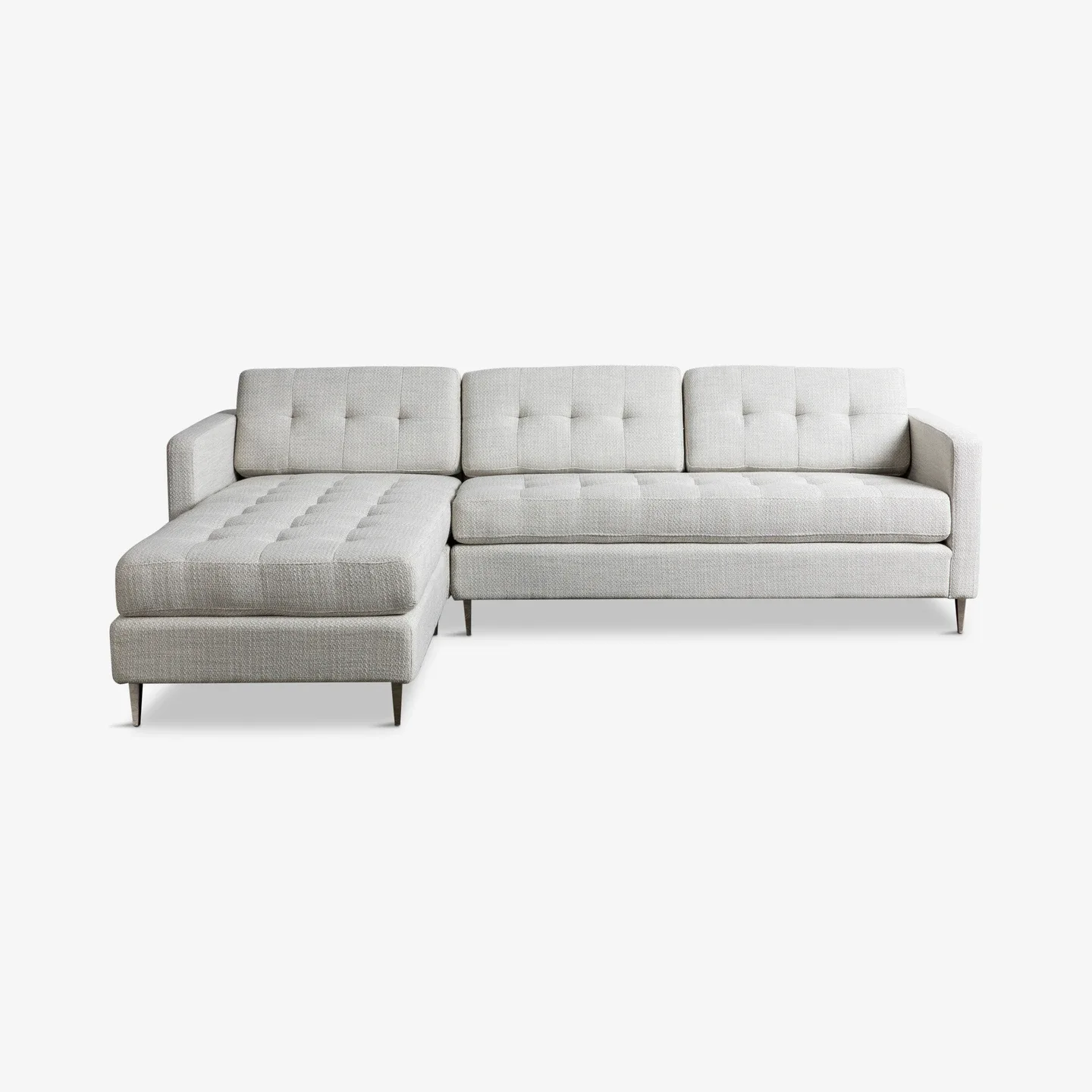 Ditto II Tufted Gray Sectional Sofa