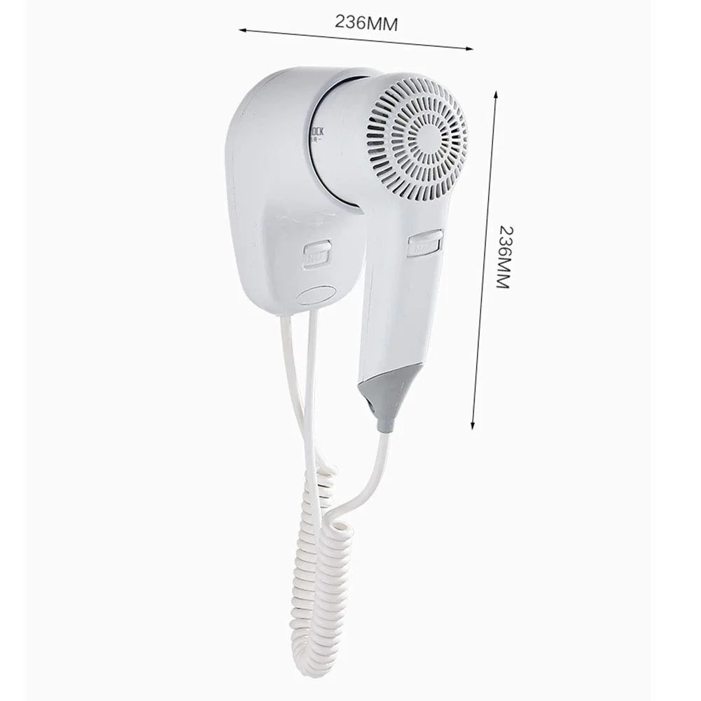 White Wall Mounted Hair Dryer