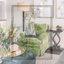 Jennifer Taylor Design Green Velvet Upholstered Armchair