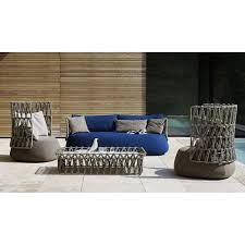 Fat-Sofa Woven Outdoor Lounge Chair