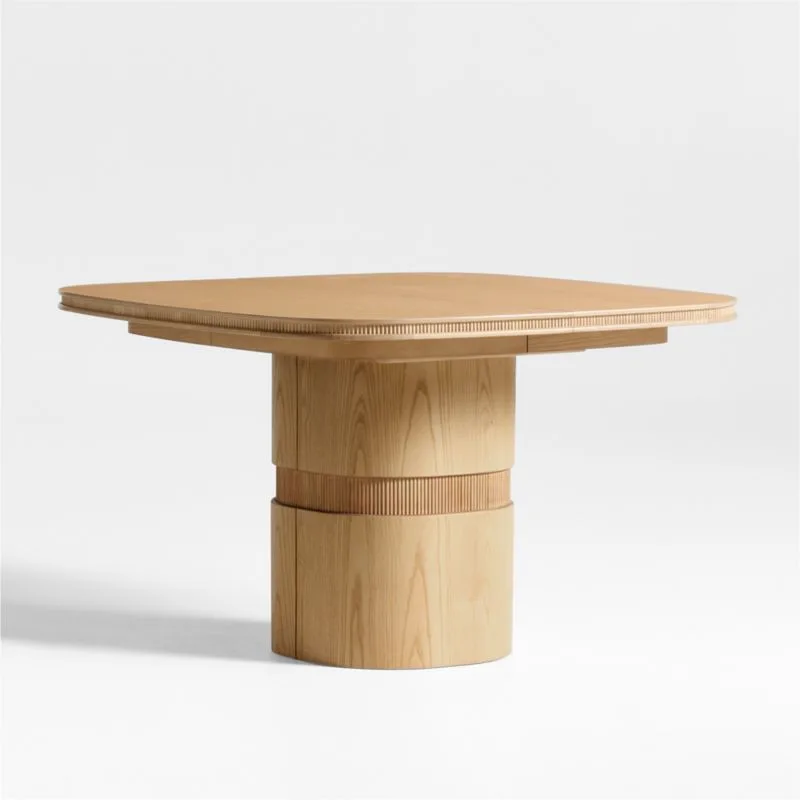Roseau Natural Wood Square Dining Table