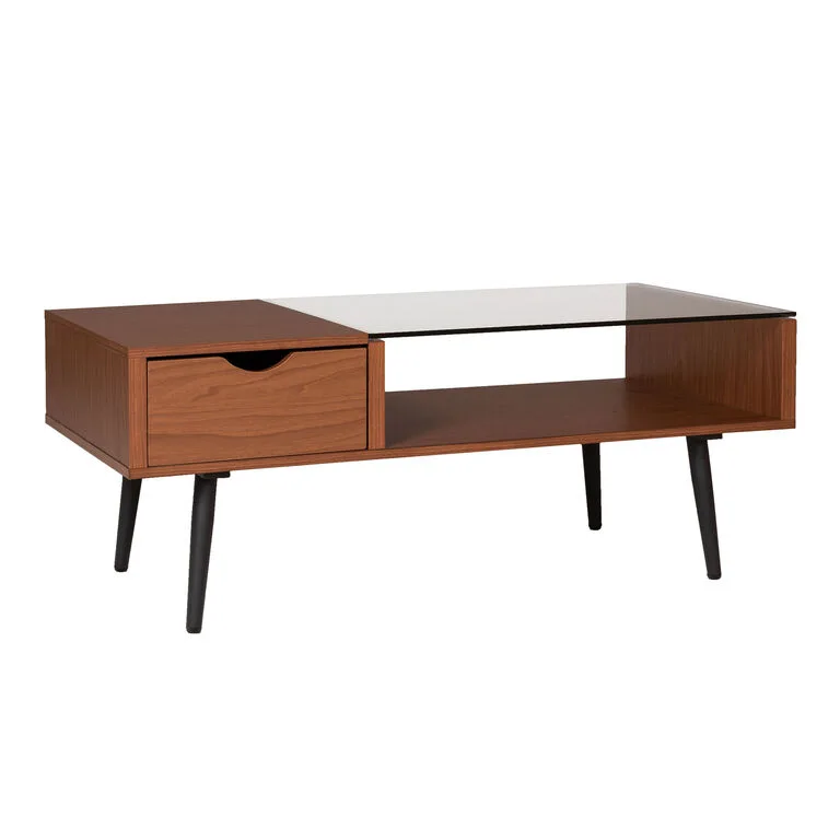 Fayence Mid-Century Modern Rectangular Coffee Table