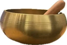 Singing Brushed Gold Brass Decorative Bowl