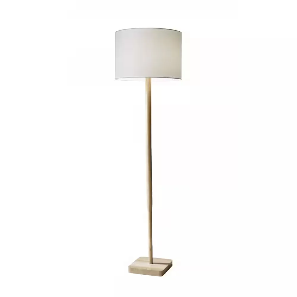 Natural Wood Floor Lamp