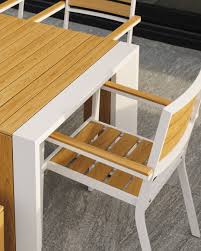 Modern Teak Outdoor Dining Table