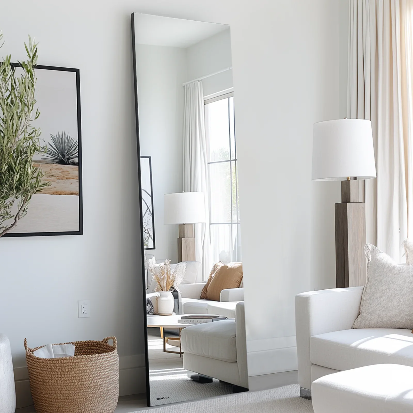 KOSMONIA Minimalist Rectangular Full Length Mirror