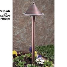 Cone Hat Bronze Conical Pathway Light