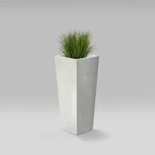 Modern Square Concrete Potted Plant
