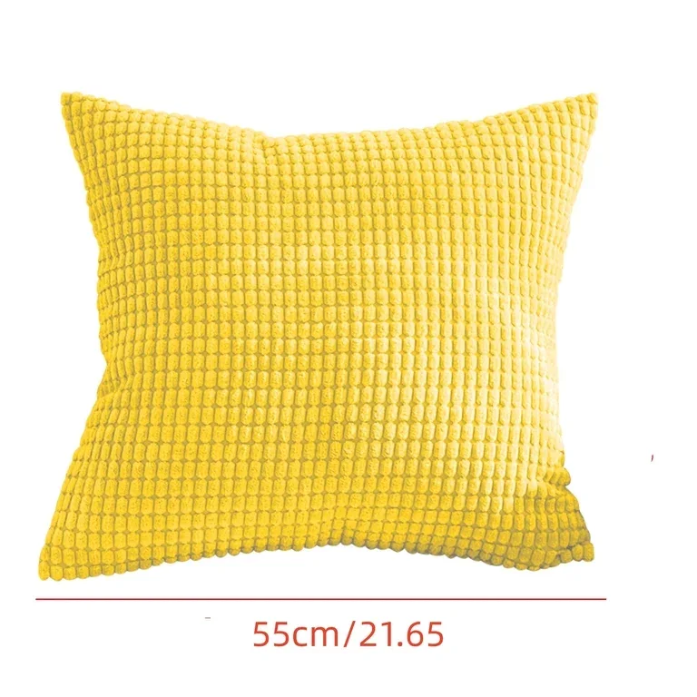 Yellow Square Throw Pillow