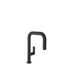 Baril Tube Matte Black Kitchen Faucet