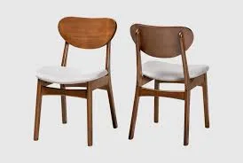 Katya Mid-Century Modern Wood Dining Chair