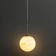 Marble Globe Pendant Light
