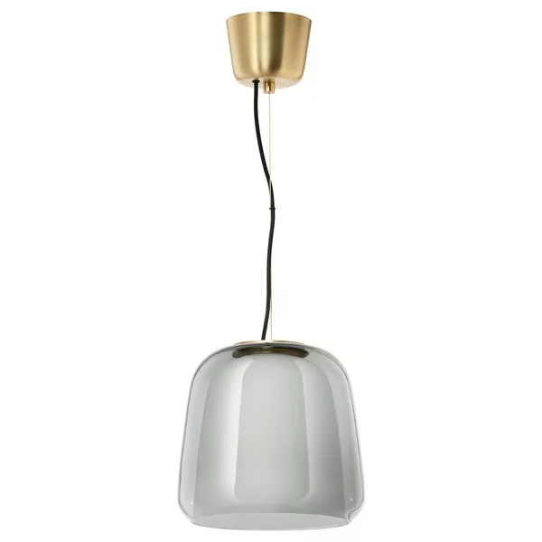 Gray Glass Pendant Light