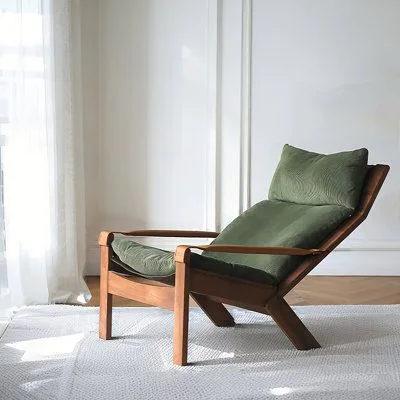 Coxambrey Mid-Century Modern Wood Lounge Chair