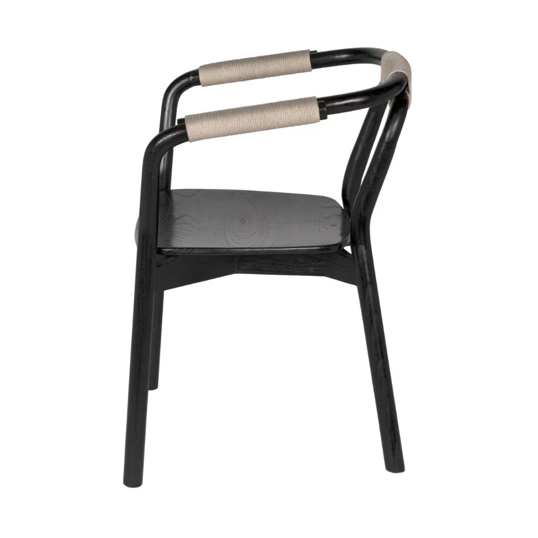 Anna Black Wood Dining Chair