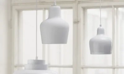 Artek Goldenbell White Metal Pendant Light