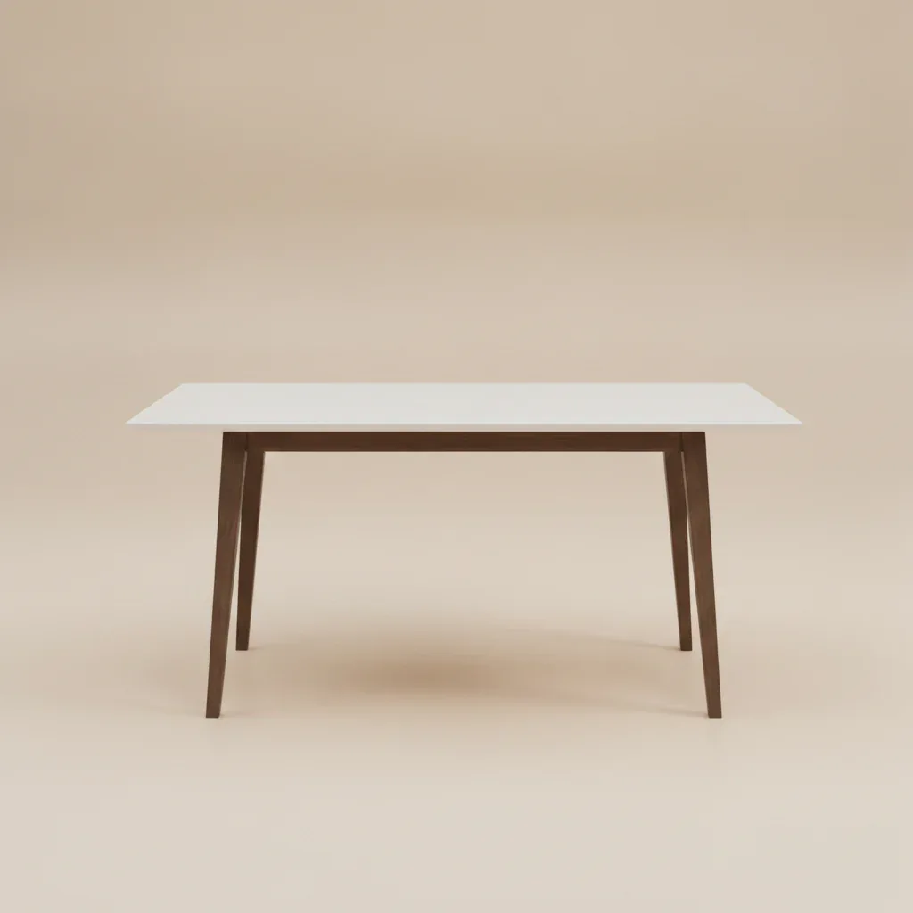 Adira White Rectangular Dining Table