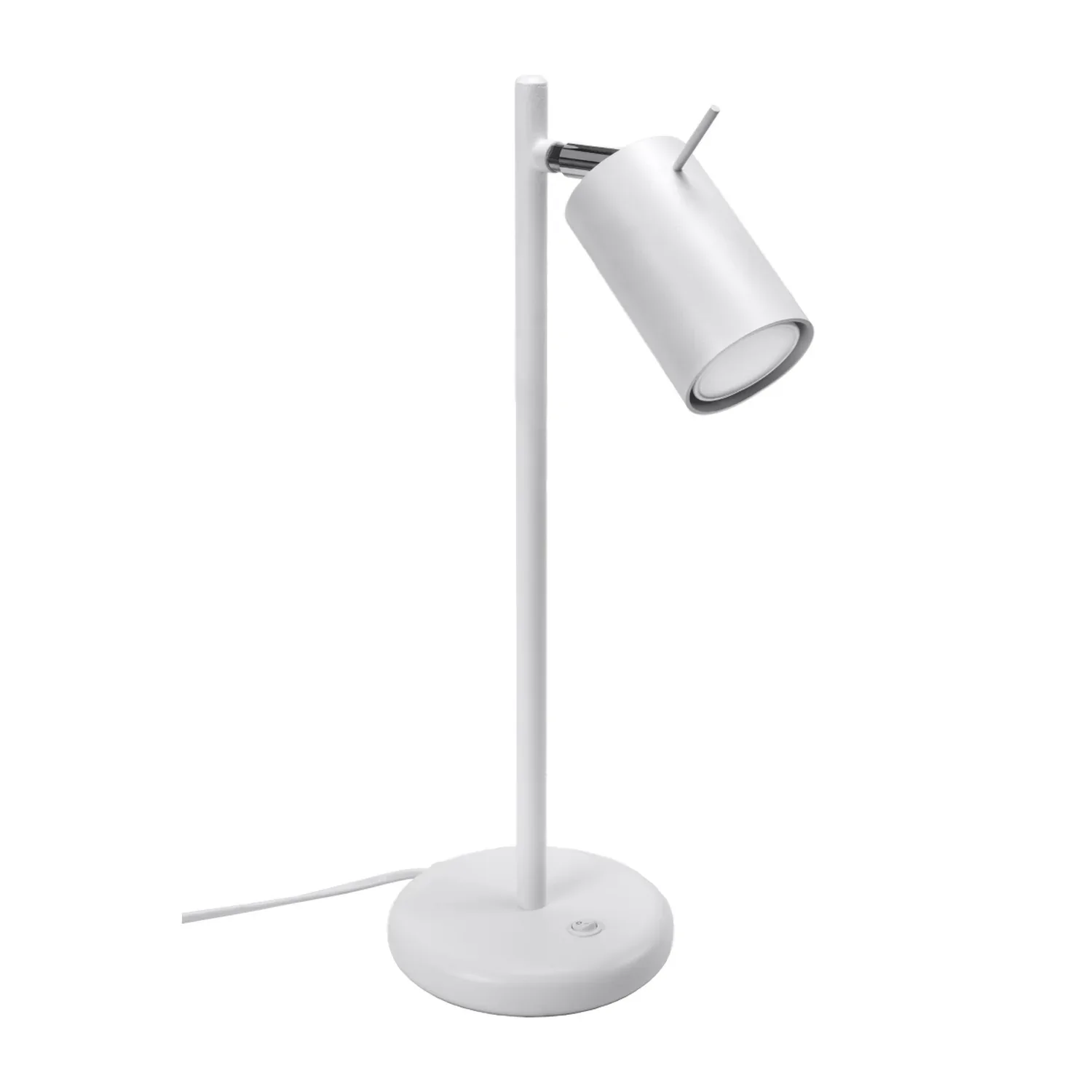 Minimalist White Steel Table Lamp