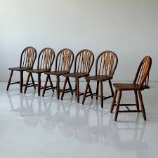 Scandinavian Oak Spindle Back Dining Chairs