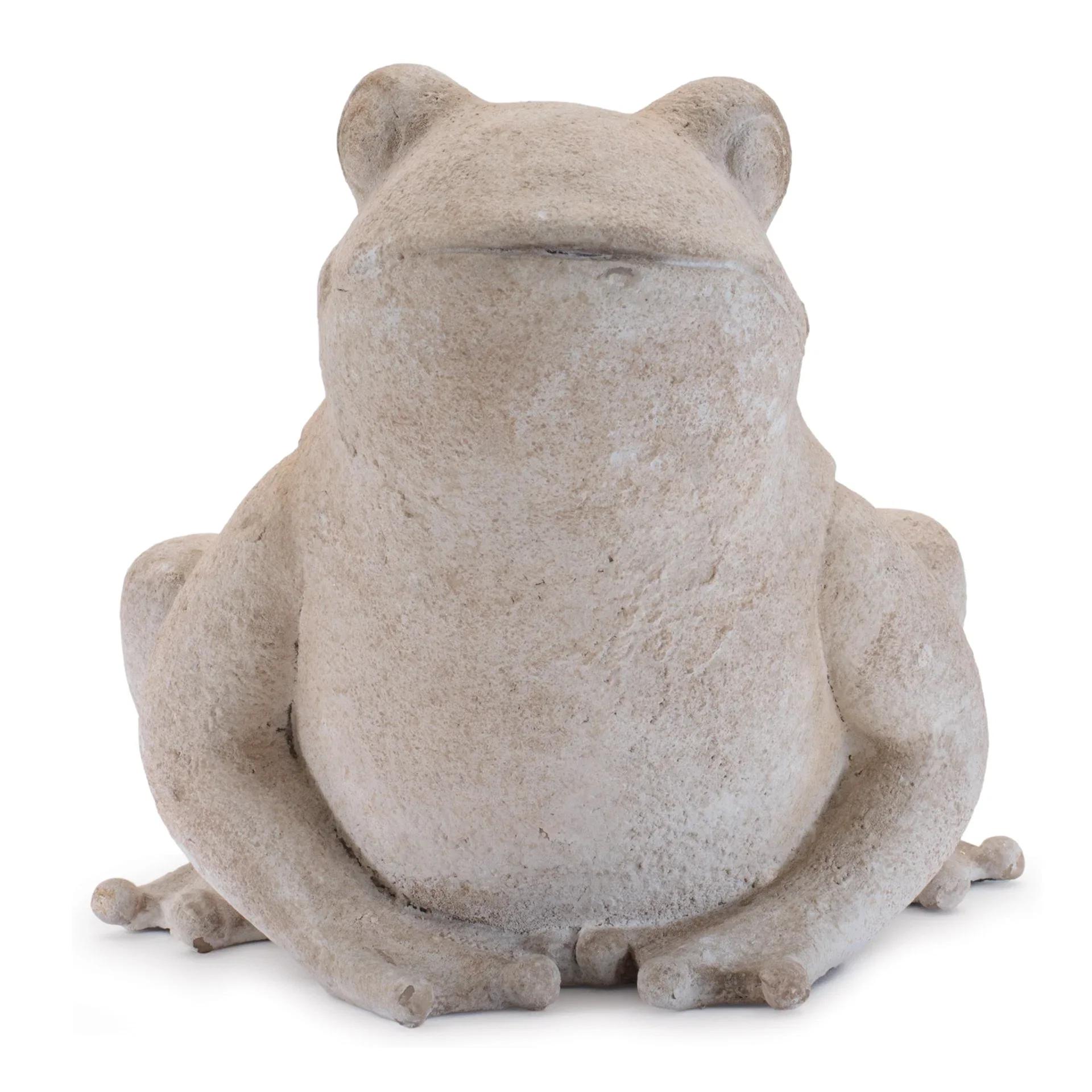 Beige Decorative Frog Figurine