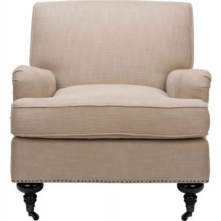 Safavieh Chloe Beige Textured Upholstered Armchair