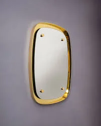 Halo Polished Gold Backlit Mirror