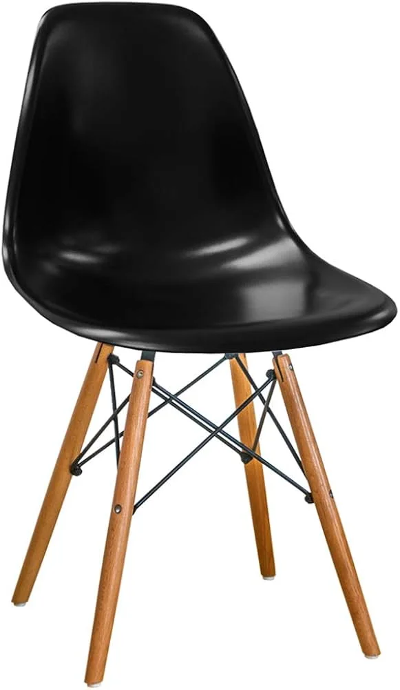 Black Molded Shell Chair