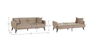 Lugano Sleeper Sofa with Storage