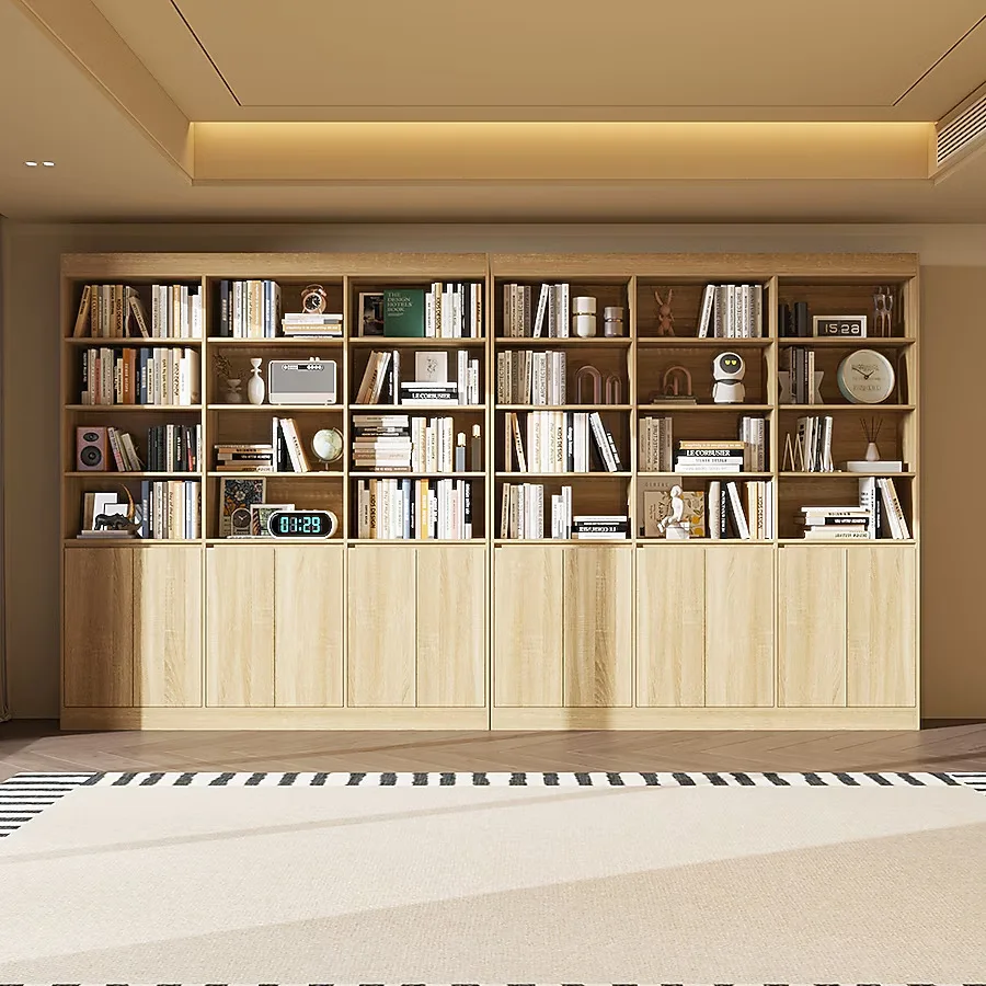 Modular Bookcase with Storage Cabinet