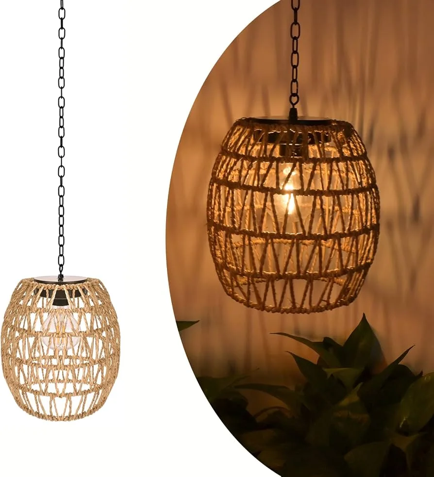Natural Rattan Woven Pendant Light