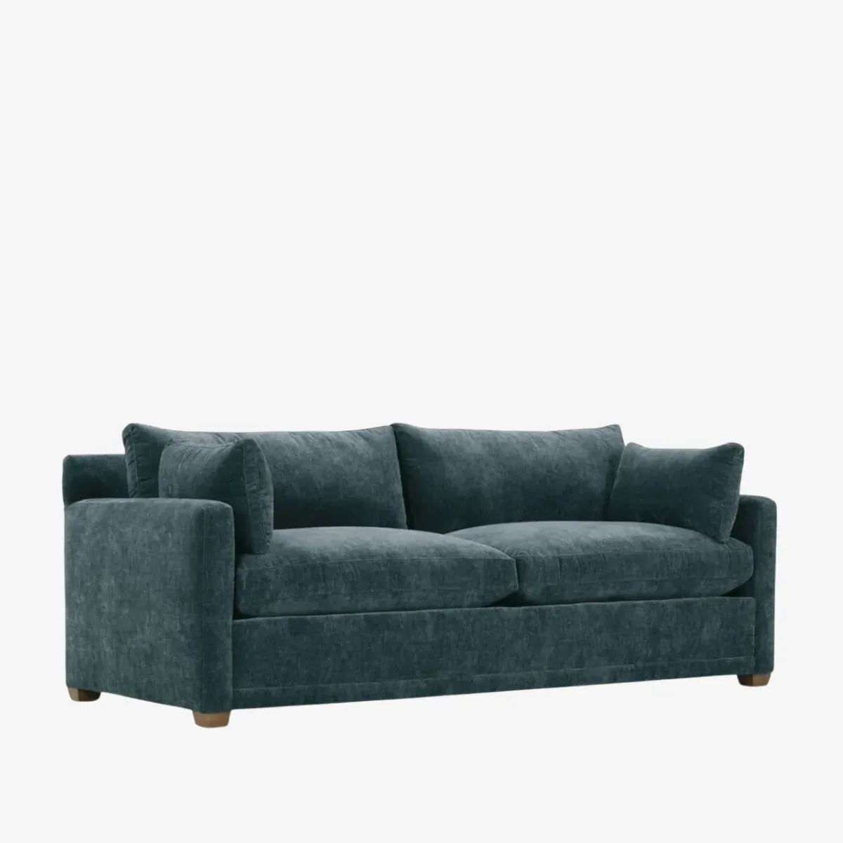 Sylvie Blue Textured Fabric Sofa