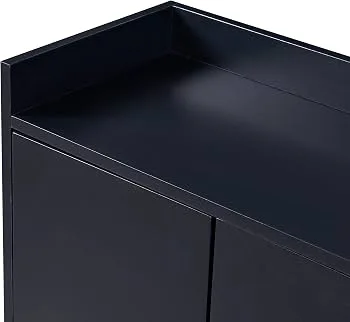 Modern Matte Black Sideboard