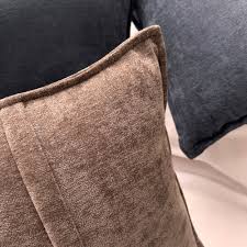 Solid Brown Textured Throw Pillow