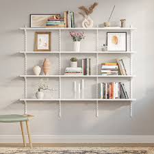 Mytchell White Modular Wall Shelving