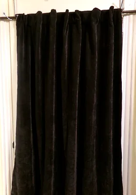 Threshold Matte Black Velvet Curtain