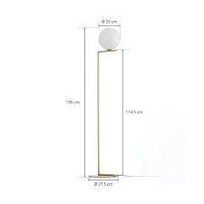 Brass Floor Lamp