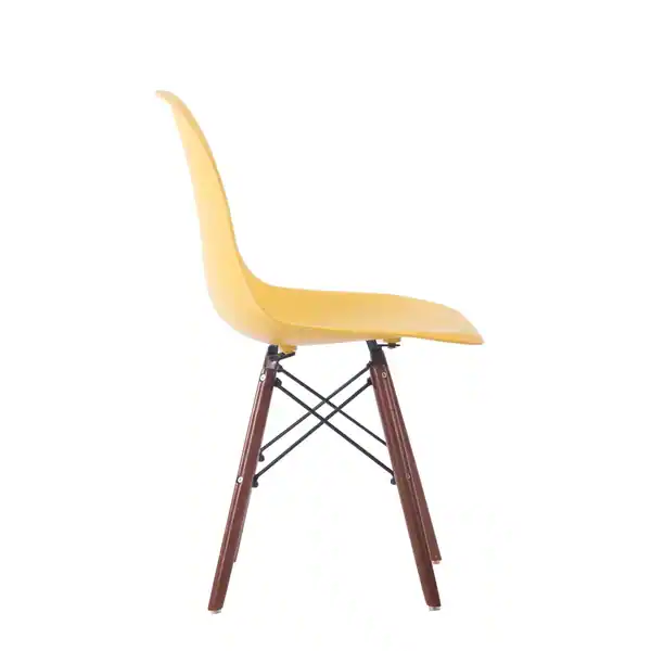 Yellow Mid-Century Modern Dining Chair