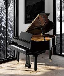 Polished Black Grand Piano