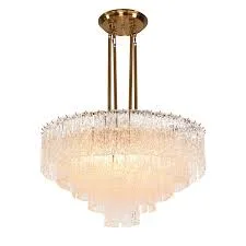 Giovanni Grande Round Glass Tiered Chandelier
