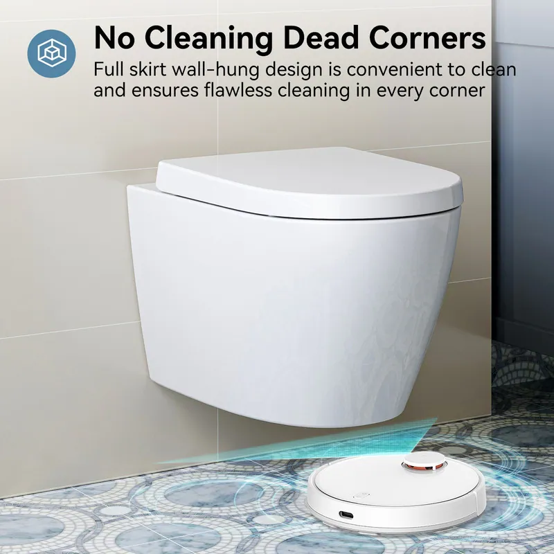 Modern White Wall Mounted Toilet