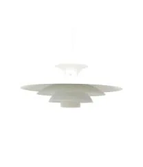Matte White Metal Pendant Light