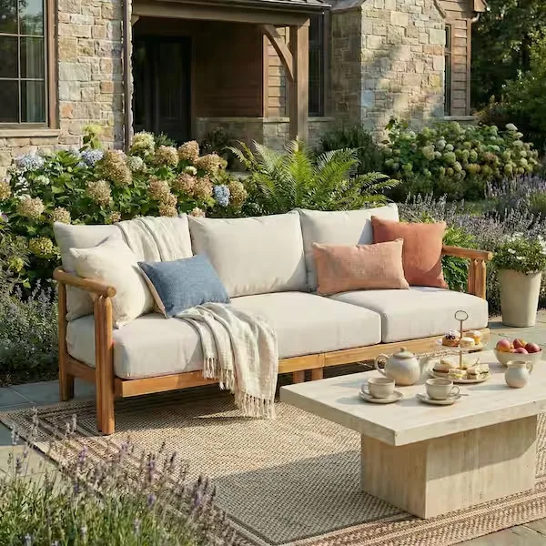 Fairview Teak Wood Outdoor Sofa