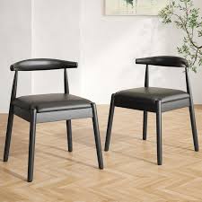 Black Wood Dining Chair