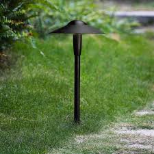 Textured Black Metal Pathway Light