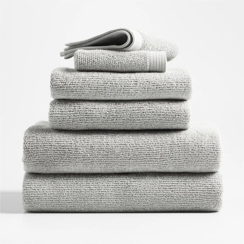 Textured Cotton Bath Towels