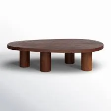 Solid Wood Oval Coffee Table